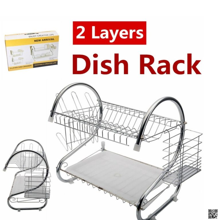 2 Layer Kitchen Dish Rack